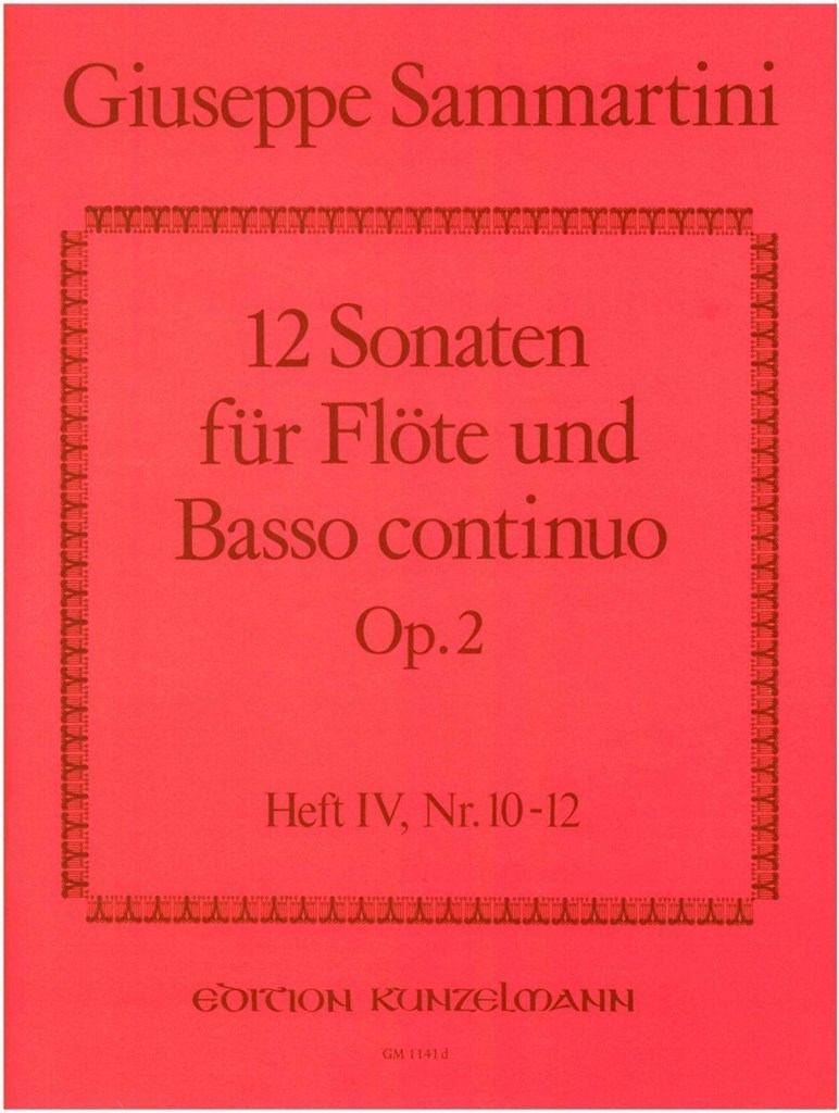 12 Sonaten für Flöte - Band 4